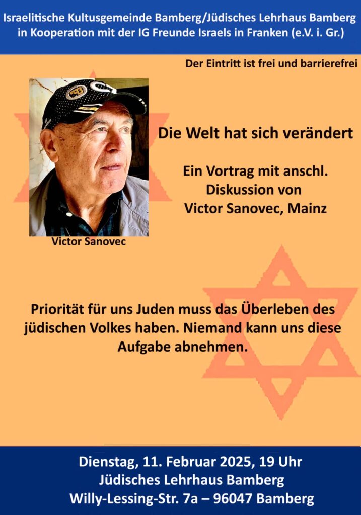 Einladungsflyer Victor Sanovec